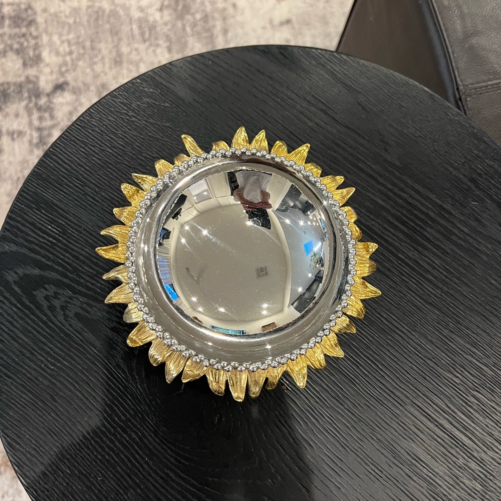 Michael Aram Sunflower Silver and Gold  Bowl